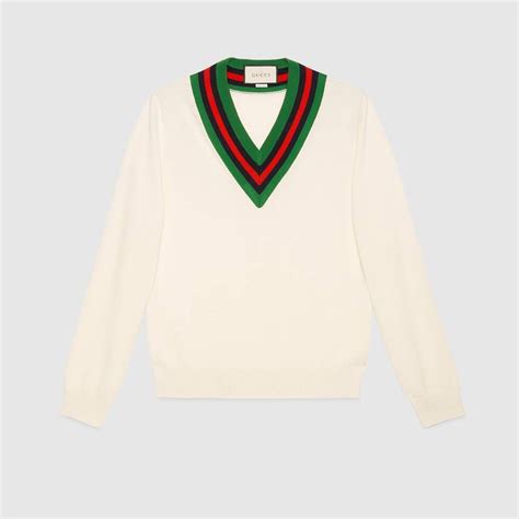 gucci sweater shirt mens|gucci cardigan sweaters for men.